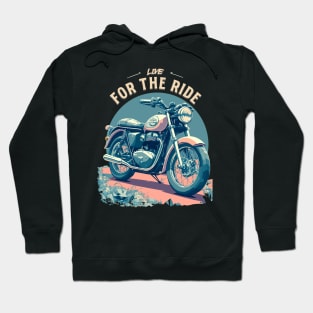 Classic British Motorcycle - Live For The Ride Hoodie